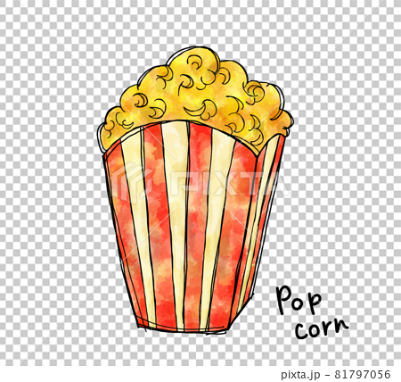 Movie Theater Popcorn Illustration Stock Illustration
