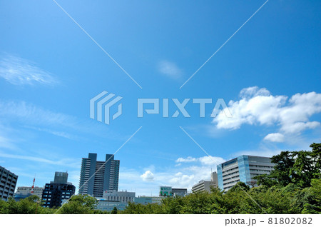静岡市中心街の空 静岡市中心街の空 81802082