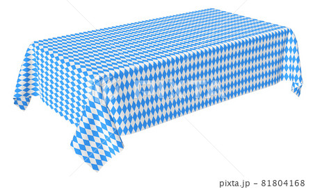 Oktoberfest rectangular tablecloth diagonal view isolated Oktoberfest rectangular tablecloth diagonal view isolated 81804168