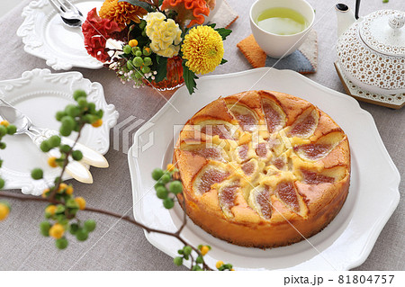 いちじくのチーズケーキ ベイクドチーズケーキ いちじくのチーズケーキ ベイクドチーズケーキ 81804757