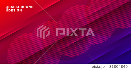 Abstract circle lines geometric background. Modern simple gradient texture creative design with shadow. Colorful diagonal circle lines vector elements. Suit for cover, poster, brochure, flyer, banner, 81804849