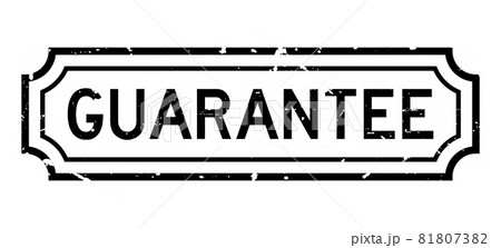 Grunge black guarantee word square rubber seal stamp on white background Grunge black guarantee word square rubber seal stamp on white background 81807382