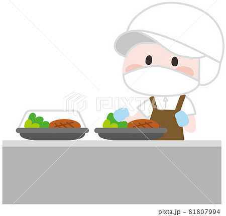 二頭身_店内調理コンビニスタッフ 81807994