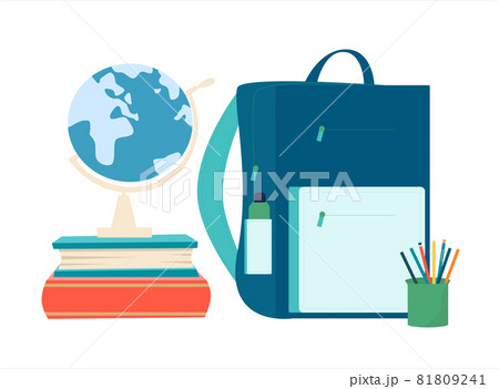 Illustration of school supplies. 81809241