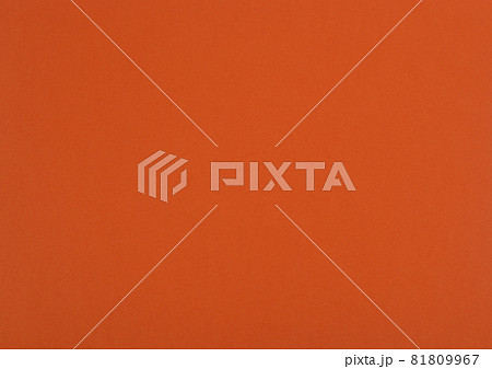 Rusty orange paper background. Red fox colour paper texture. 81809967