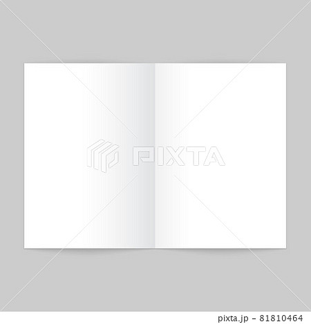 Blank open magazine template. Brochure mockup 81810464