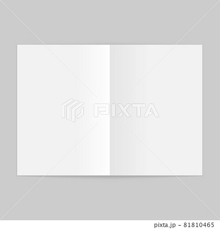 Blank open magazine template. Brochure mockup 81810465