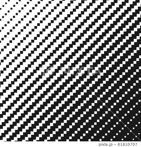 Halftone square black and white pattern. Geometric background wi 81810707