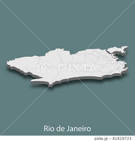 3d isometric map of Rio de Janeiro is a city of Brazil 3d isometric map of Rio de Janeiro is a city of Brazil 81810723