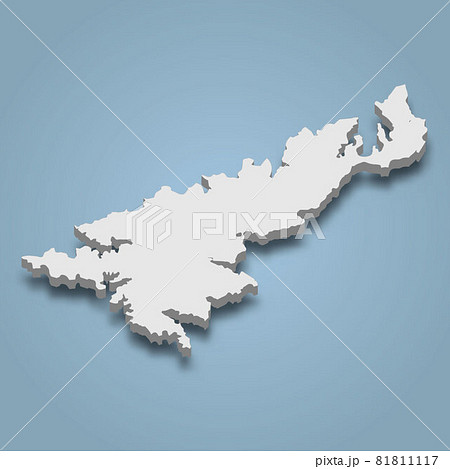 3d isometric map of Amami Oshima is an island in Japan 81811117