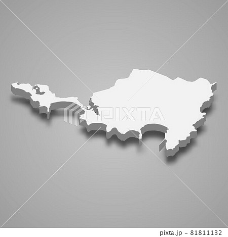 3d isometric map of Sint Maarten, isolated with shadow 3d isometric map of Sint Maarten, isolated with shadow 81811132