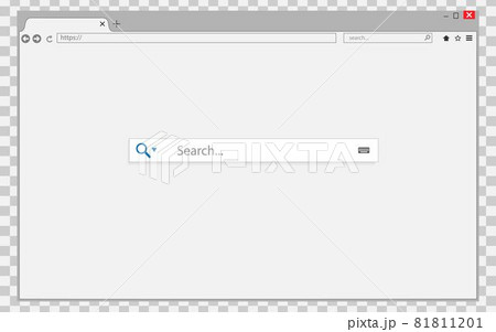 browser window on transparent background. Browser search. for your design browser window on transparent background. Browser search. for your design 81811201