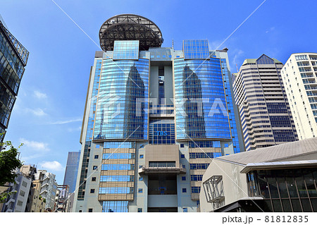 東京　港区　赤坂の都市風景　 TBS放送センター  ビッグハット 81812835