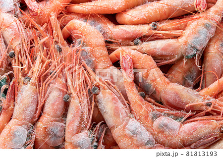 冷凍甘海老。 冷凍甘海老。 81813193