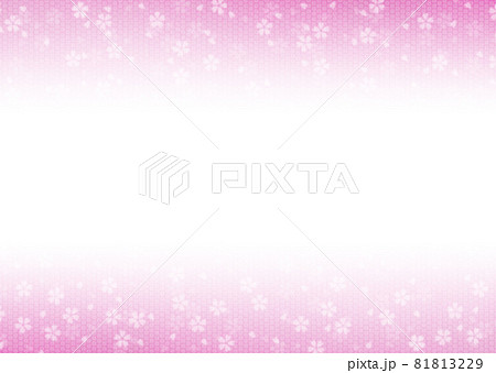 和紙に絞染と桜パターン柄/桃色 中央から上下に濃くなるグラデーション 背景素材 横 他色有 和紙に絞染と桜パターン柄/桃色 中央から上下に濃くなるグラデーション 背景素材 横 他色有 81813229