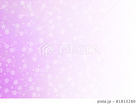 和紙に絞染と桜パターン柄/赤紫 左から右へ薄くなるグラデーション 背景素材 横 他色有り 和紙に絞染と桜パターン柄/赤紫 左から右へ薄くなるグラデーション 背景素材 横 他色有り 81813280