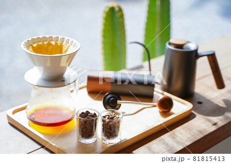 hand drip coffee set for brew at home hand drip coffee set for brew at home 81815413