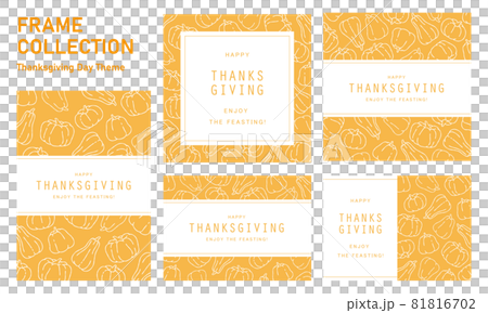 Thanksgiving Thanksgiving Simple Pumpkin Message Card Frame 81816702