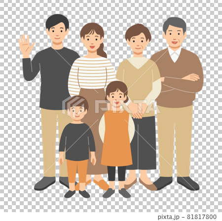 一組三代家族全身圖 81817800