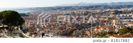 Image of european city Nice with apartment view of sea 81817882