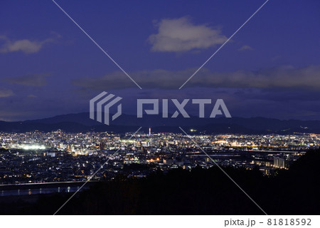 嵐山花灯路 いわたやま(嵐山モンキーパーク)からの夜景 嵐山花灯路 いわたやま(嵐山モンキーパーク)からの夜景 81818592