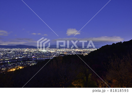 嵐山花灯路 いわたやま(嵐山モンキーパーク)からの夜景 嵐山花灯路 いわたやま(嵐山モンキーパーク)からの夜景 81818593