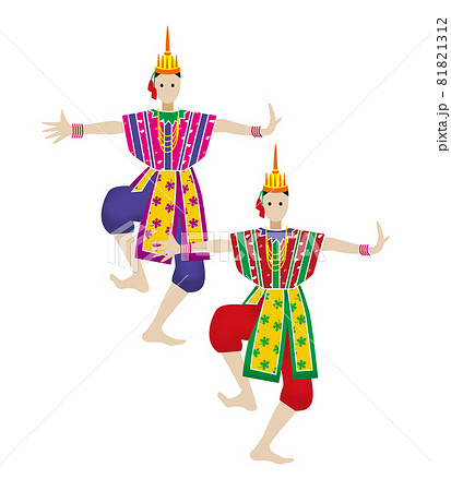 タイランドのダンスのイラスト タイランドのダンスのイラスト 81821312