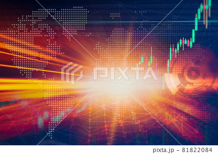 High speed business performance and technology concept, Acceleration super fast speedy motion blur for background. 81822084