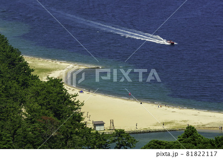 天橋立 天橋立海水浴場 京都府宮津市の写真素材