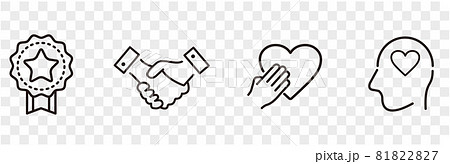 Set of core values icons vector 81822827