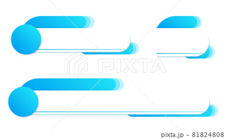 水色ベースのニュース番組風なテロップベース・丸 81824808