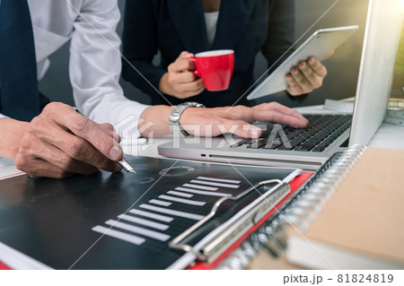 Business team present, professional investor working new start up project, Finance managers meeting,computer design smart phone using Business team present, professional investor working new start up project, Finance managers meeting,computer design smart phone using 81824819