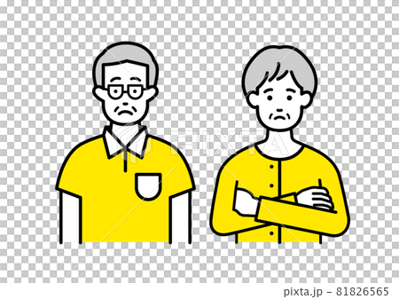 シニアの夫婦、悩む 81826565