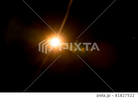 Abstract Natural Sun flare on the black Abstract Natural Sun flare on the black 81827522