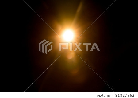 Abstract Natural Sun flare on the black Abstract Natural Sun flare on the black 81827562