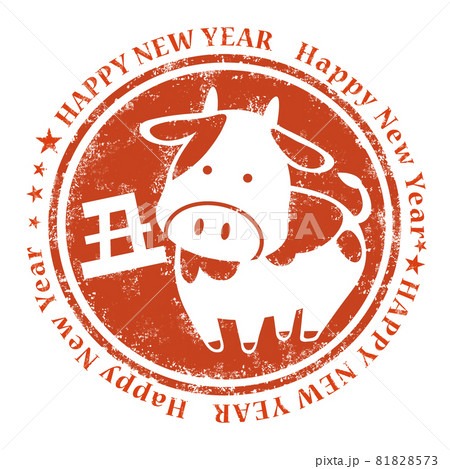 牛_スタンプ03 81828573