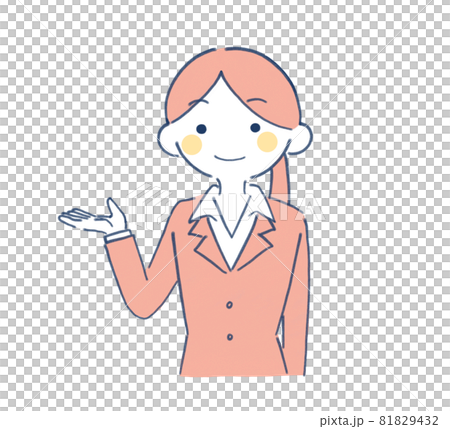 A woman giving a tour 81829432