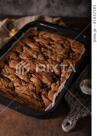 Delicous pasta with cheese sauce 81832585