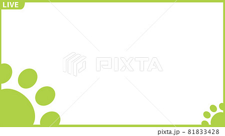 サムネイルフレーム【肉球 左下フリースペース】 (4) 81833428