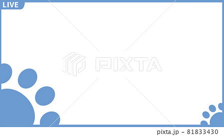 サムネイルフレーム【肉球 左下フリースペース】 (6) 81833430