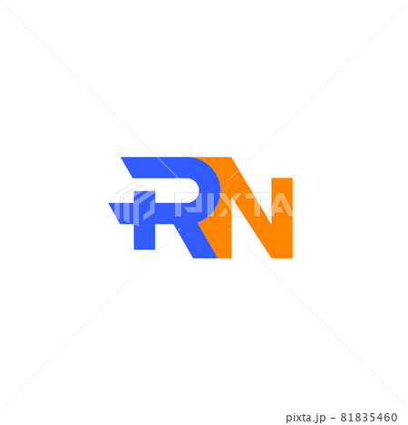 RN letters logo, vector design RN letters logo, vector design 81835460