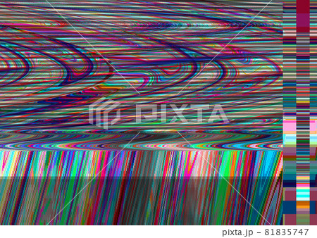 Glitch psychedelic background Old TV screen error Digital pixel noise abstract design Photo glitch Television signal fail Technical problem grunge wallpaper Colorful noise 81835747