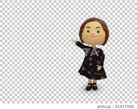 黒ワンピースの人形　案内 81837088