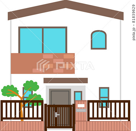 2階建ての戸建て住宅 81839629