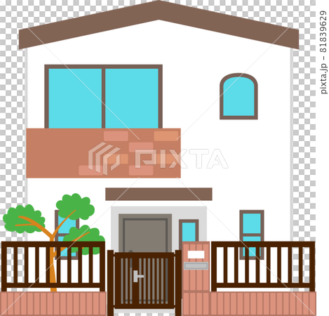 2階建ての戸建て住宅 81839629
