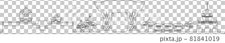 金沢シルエット　線画 81841019