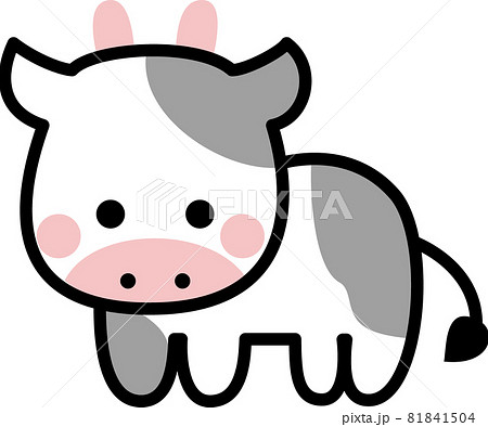Cute cow - Stock Illustration [81841504] - PIXTA