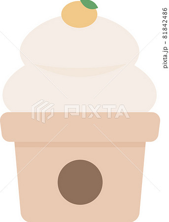 鏡餅のイラスト　かわいい　シンプル　アイコン　正月　日本 81842486