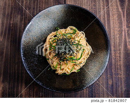 俯瞰のたらこパスタ 81842807