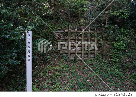 静岡県掛川市 高天神城跡 大河内政局石窟 静岡県掛川市 高天神城跡 大河内政局石窟 81843528